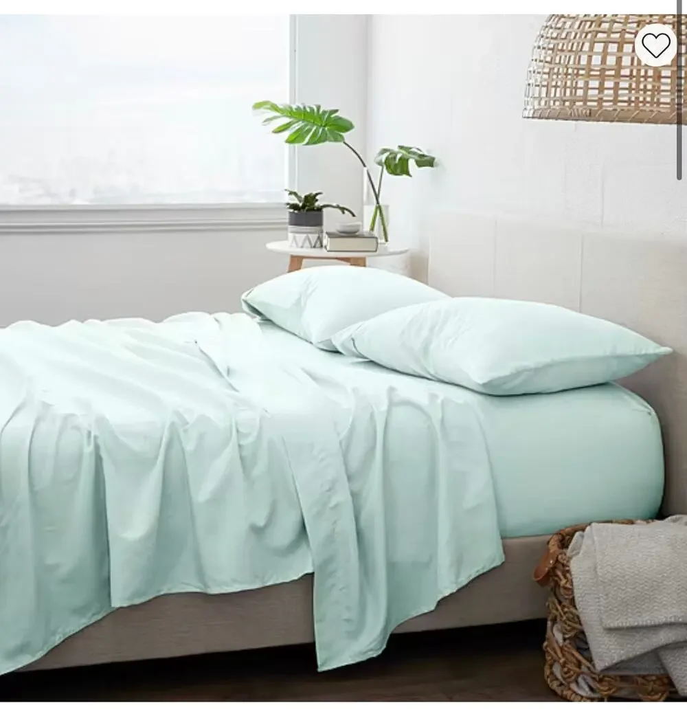 NEW! Casual Comfort iEnjoy KING 6PC Premium Sheet Set Mint